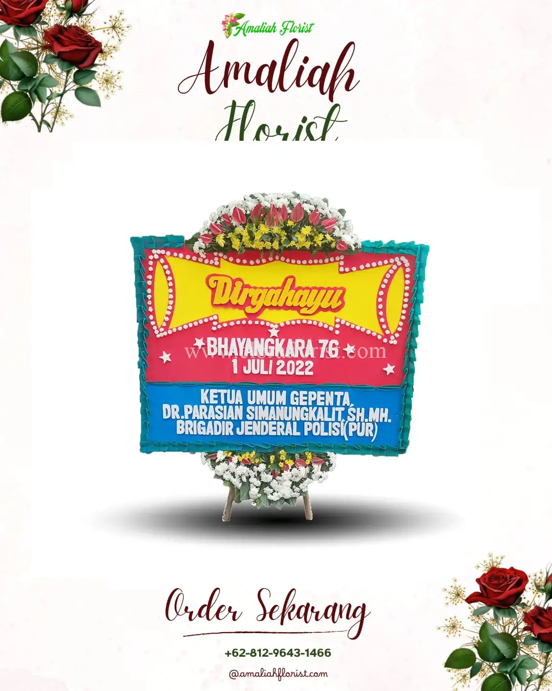 Papan Bunga HUT Ulang Tahun Pasir Kembang